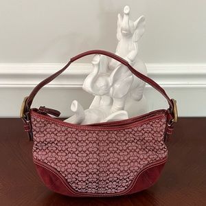 Coach Burgundy Shoulder Bag